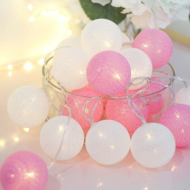 Cotton Ball LED String