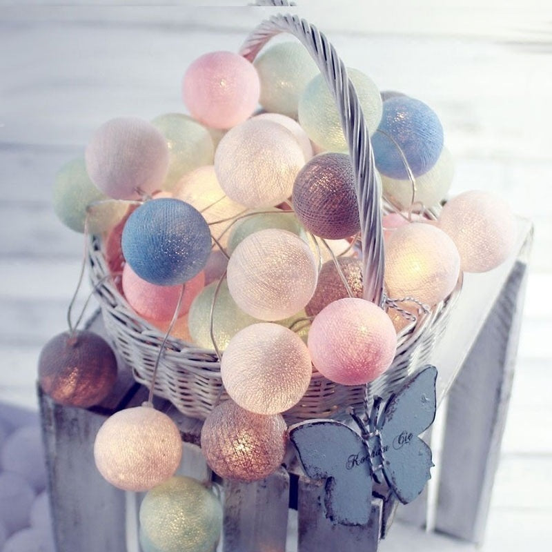 Cotton Ball LED String