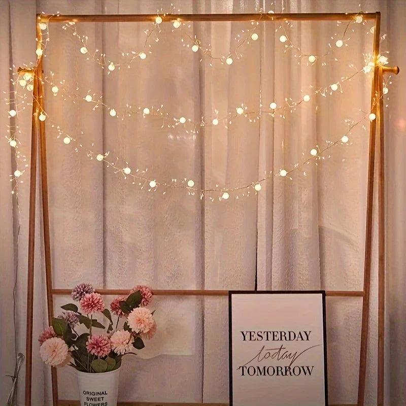 LED Garland String Lights 200cm Long with Warm & Cool LEDs