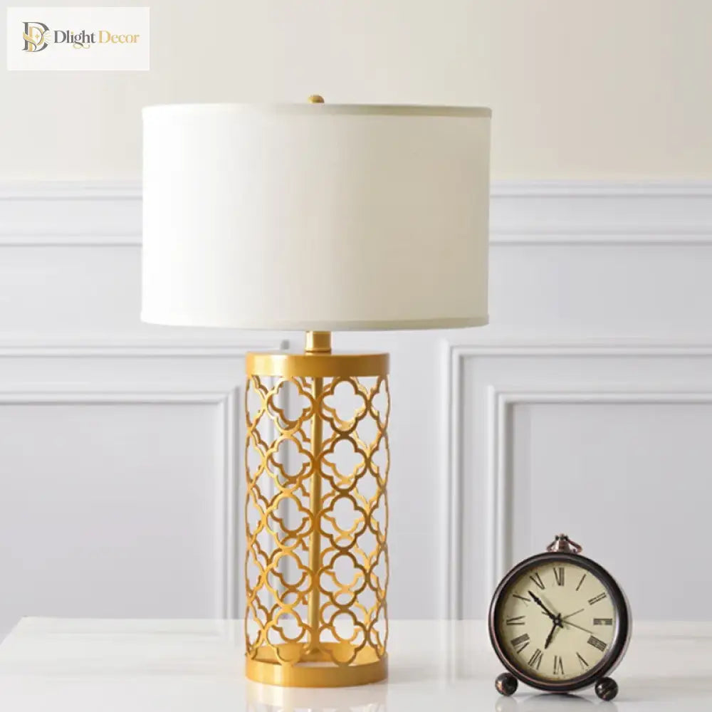 LED Gold Table Lamp | Modern Bedroom & Bedside Lighting