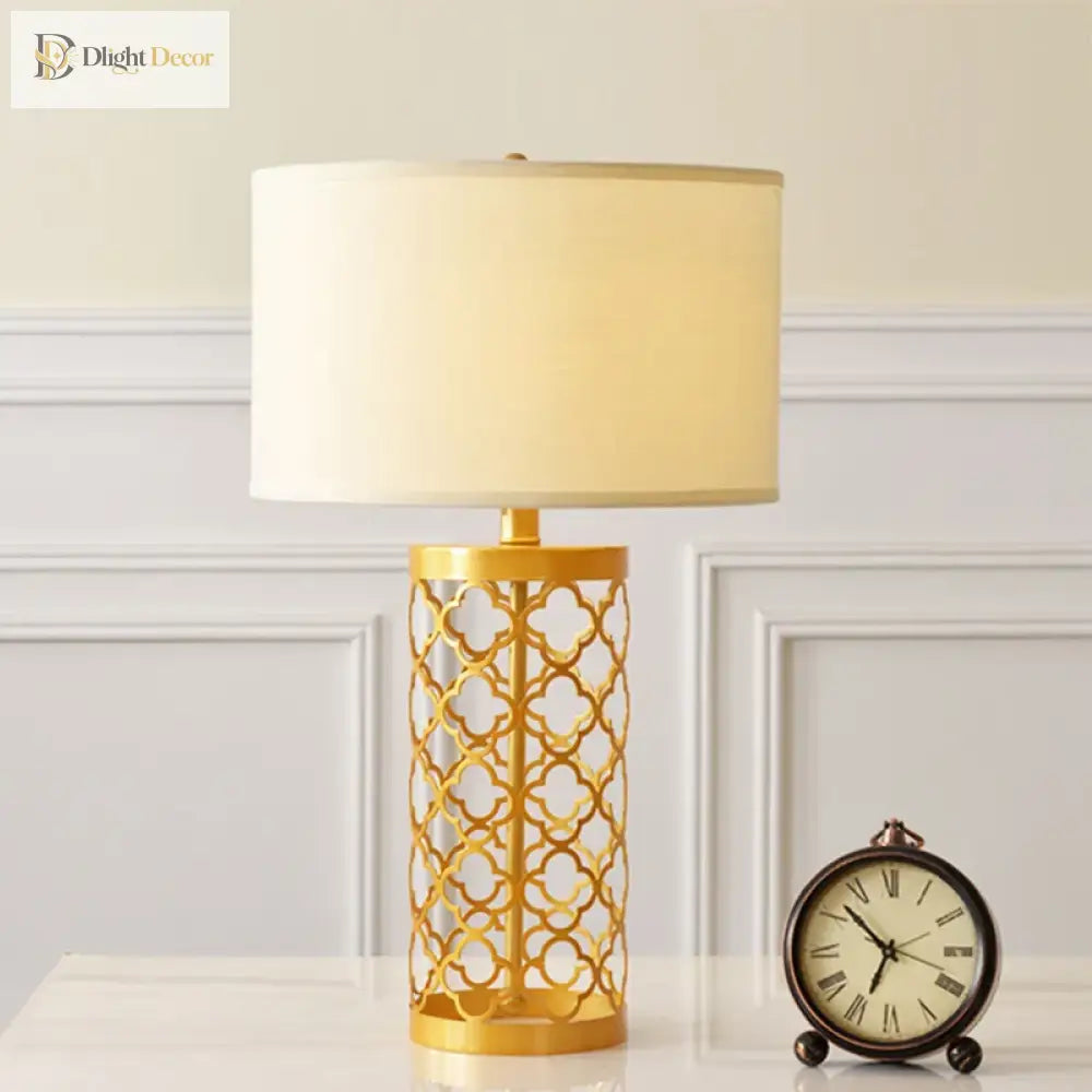 LED Gold Table Lamp | Modern Bedroom & Bedside Lighting