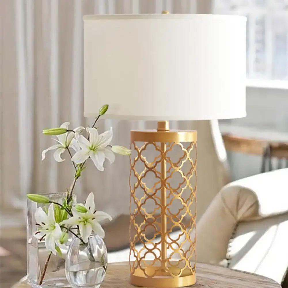 LED Gold Table Lamp | Modern Bedroom & Bedside Lighting