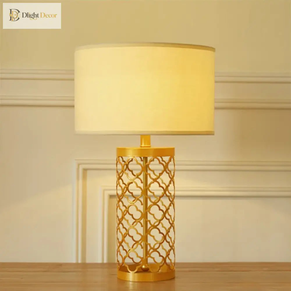 LED Gold Table Lamp | Modern Bedroom & Bedside Lighting