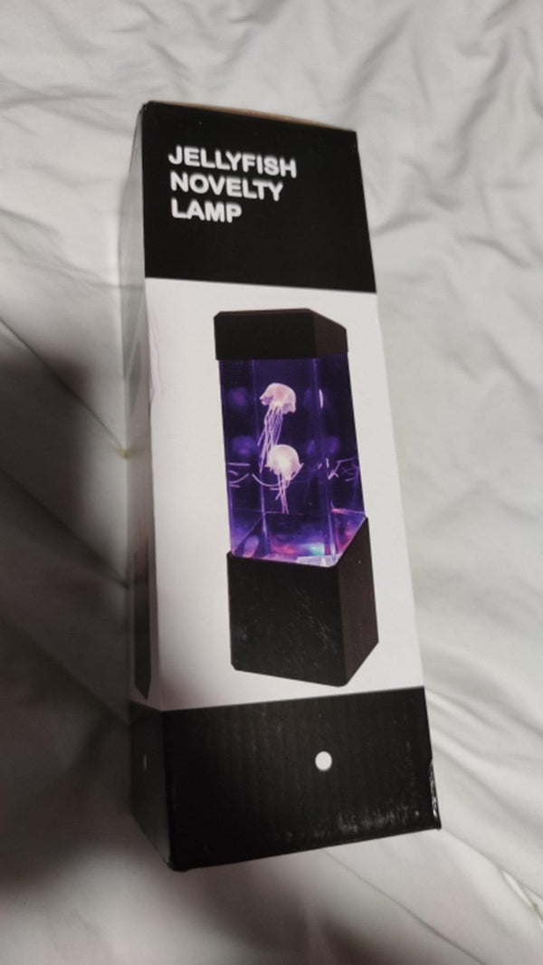 LED Jellyfish Night Light Tank Aquarium Style LED Lamp Sensory Autism Lava Lamp LED Desk Lamp Home Décor USB Power Cute Study Lamps for Bedroom Décor