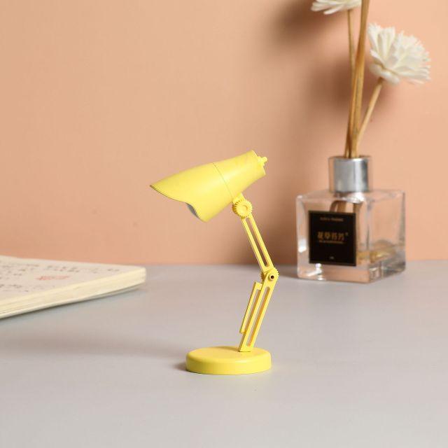 LED Mini Desk Lamp Foldable Magnetic Night Light Bedroom Study Reading Book Lamps With Clip Eye Protection Bedside Lights Decorative Table Lamp Cute Study Lamps for Bedroom Décor