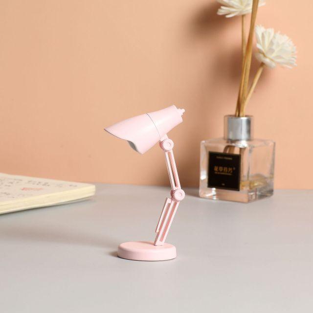 LED Mini Desk Lamp Foldable Magnetic Night Light Bedroom Study Reading Book Lamps With Clip Eye Protection Bedside Lights Decorative Table Lamp Cute Study Lamps for Bedroom Décor