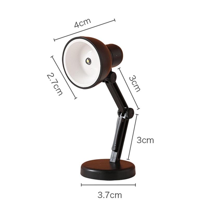 LED Mini Desk Lamp Foldable Magnetic Night Light Bedroom Study Reading Book Lamps With Clip Eye Protection Bedside Lights Decorative Table Lamp Cute Study Lamps for Bedroom Décor