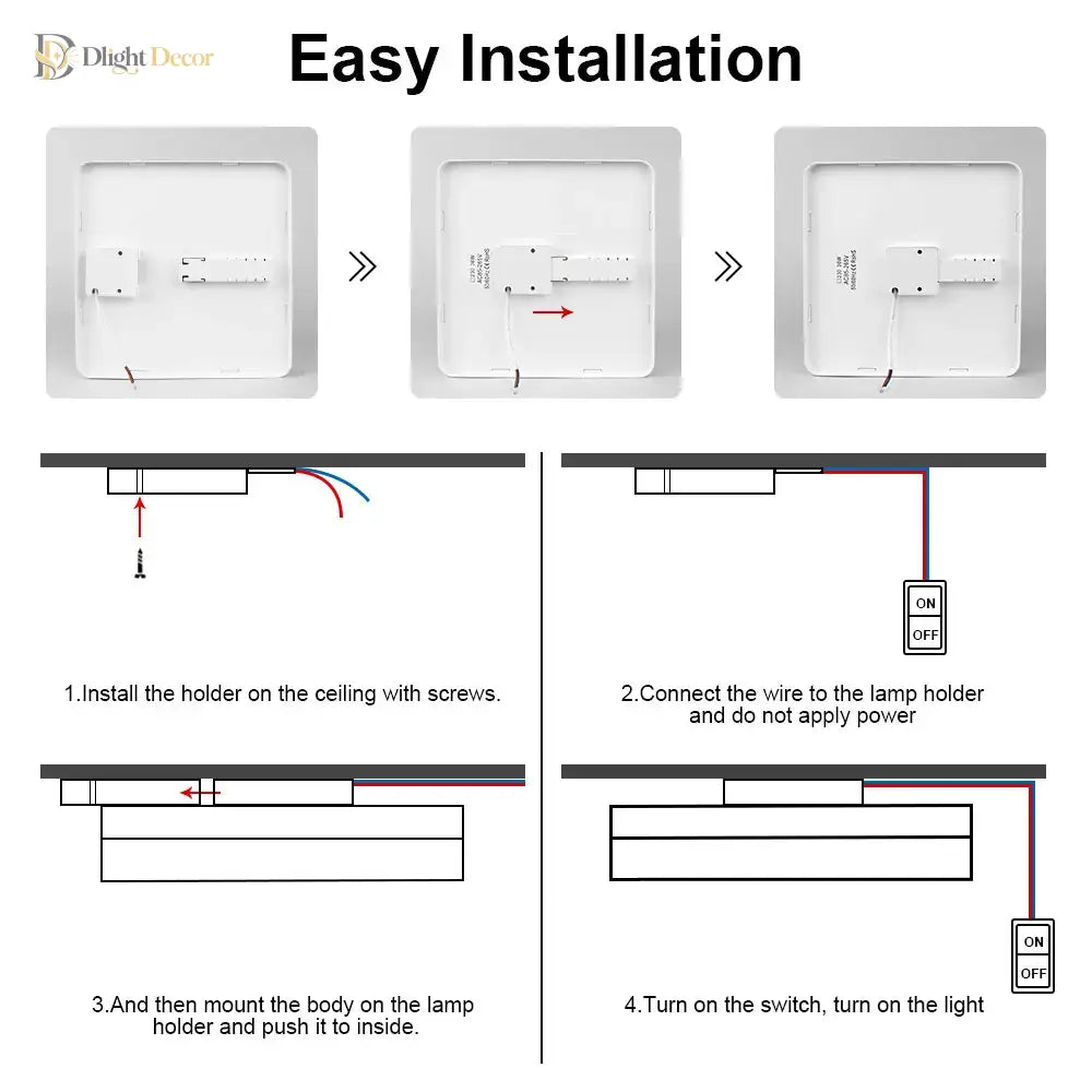 LED Modern Ceiling Light | Modern Bedroom Lighting