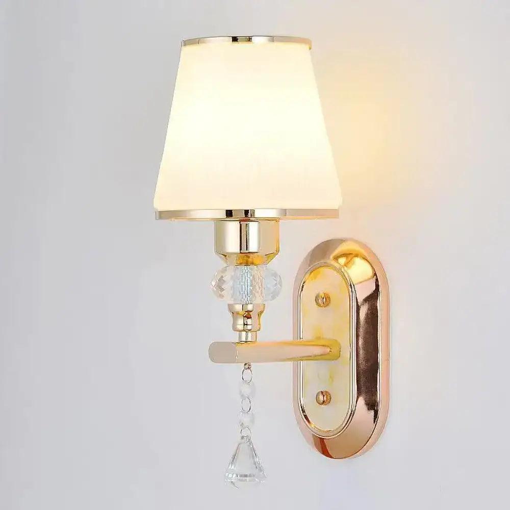 LED Modern Glass Wall Sconce | Bedroom & Bedside Lighting