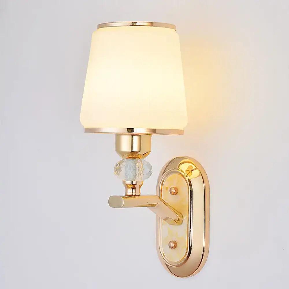 LED Modern Glass Wall Sconce | Bedroom & Bedside Lighting