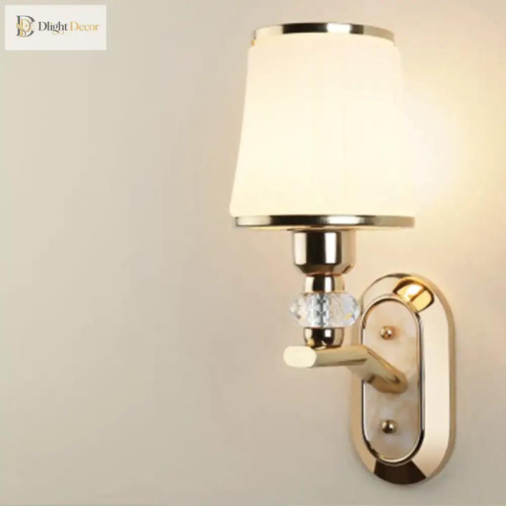 LED Modern Glass Wall Sconce | Bedroom & Bedside Lighting