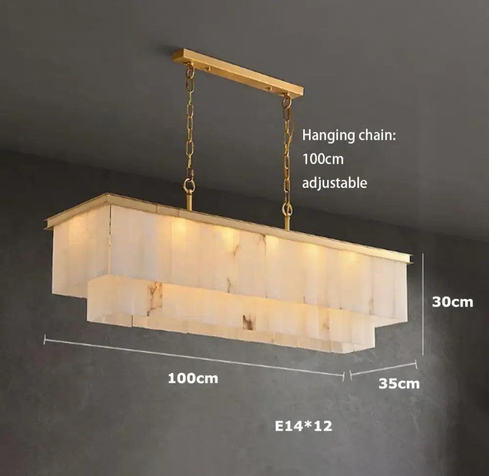 LED Modern Marble Chandelier | Dining Room Home Lighting
