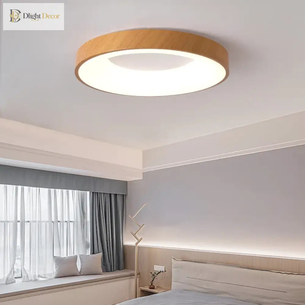 LED Modern Wood Ceiling Light | Modern Interior Lighting