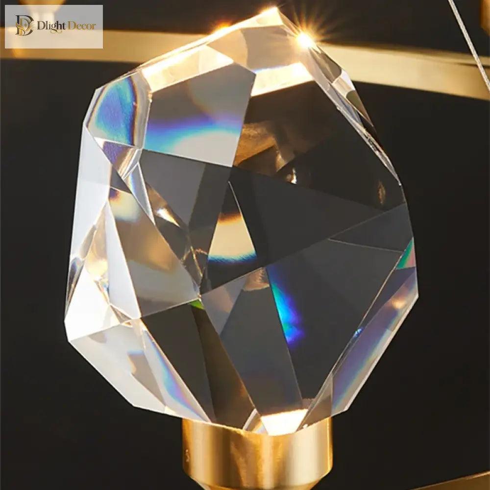 LED Nordic Crystal Chandelier | Kitchen Island Lighting