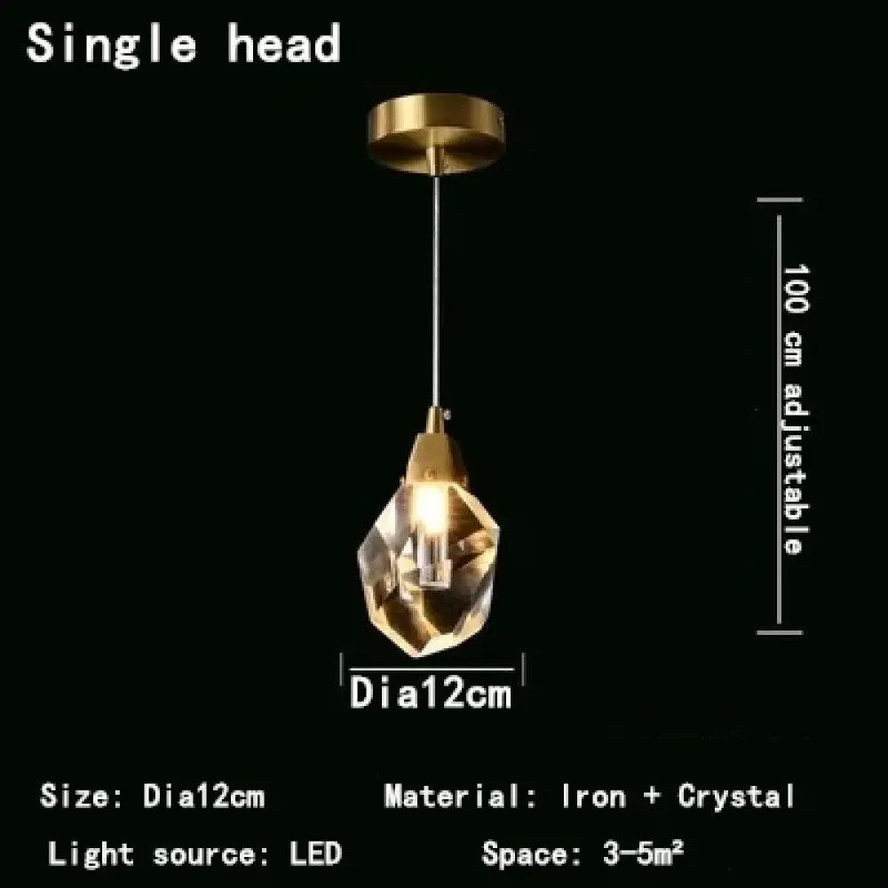 LED Nordic Crystal Chandelier | Kitchen Island Lighting