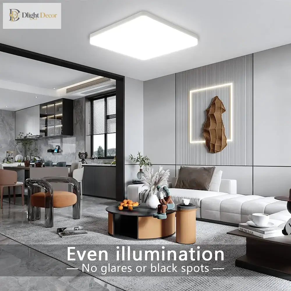 LED Round Square Ceiling Light | Modern Bathroom Lighting