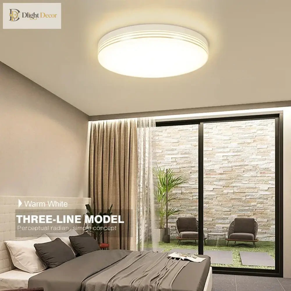 LED Round Square Ceiling Light | Modern Bathroom Lighting