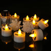 LED Solar Lamp Solar Electronic Candle Light LED Tea Lights Candles Battery Powered Fake Candles for Wedding Party Holidays Home Decoration Outdoor Electronic Flameless Candle Light For Outdoor Christmas Halloween