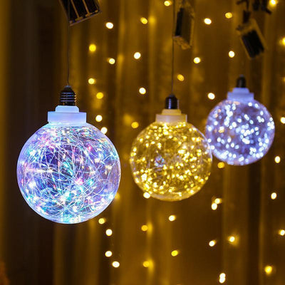 LED String Light Bulb Colorful RGB Lighting Copper Wire Bulb Home Decor And Safety Voltage Compliance Plugin Electric Suitable for Indoor Wedding Garden Landscape