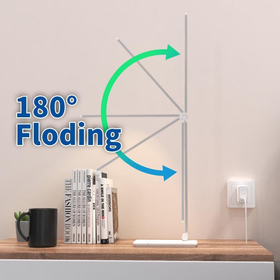 LED Table Lamp Desk Lamp Step less Dimmable Reading Office Foldable Rotatable Touch Switch DC 5V USB Night Light Desk Lamps Decorative Table Lamp Cute Study Lamps for Bedroom Décor