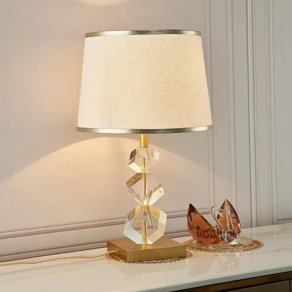 LED Vintage Crystal Table Lamp | Modern Bedroom Lighting