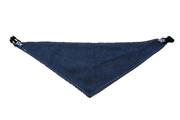 Blue Leopard Print Reversible Dog Bandana - Gifts for You 'n Me