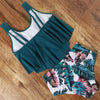 Leopard Bikini High Waist Bikini Animal Print Floral Swimsuit Ruffle Swimsuit Plus Size Swimwear Women Swimsuits for Women Two Piece Bathing Suits Ruffle Tops With High Waist Bottoms Bikini Sets For Teen Girls