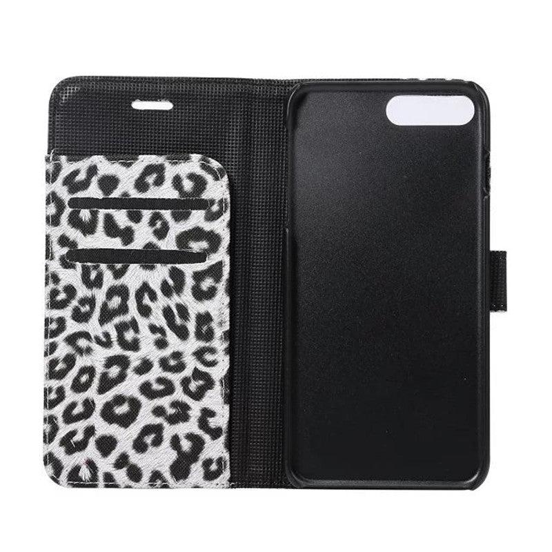 Leopard Print PU Leather Flip Cover Wallet Kickstand Feature with Card Slots Holder Magnetic Clasp Case For iPhone 14 13 12 11 Pro Max Mini 8 Plus 7 X XS XR SE Leather Leopard Flip Cover Luxury Wallet Phone Case