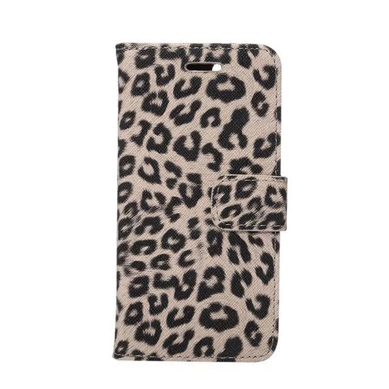 Leopard Print PU Leather Flip Cover Wallet Kickstand Feature with Card Slots Holder Magnetic Clasp Case For iPhone 14 13 12 11 Pro Max Mini 8 Plus 7 X XS XR SE Leather Leopard Flip Cover Luxury Wallet Phone Case