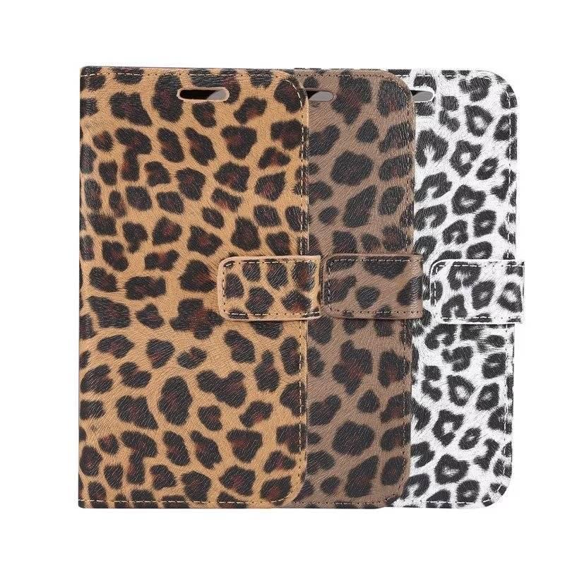Leopard Print PU Leather Flip Cover Wallet Kickstand Feature with Card Slots Holder Magnetic Clasp Case For iPhone 14 13 12 11 Pro Max Mini 8 Plus 7 X XS XR SE Leather Leopard Flip Cover Luxury Wallet Phone Case