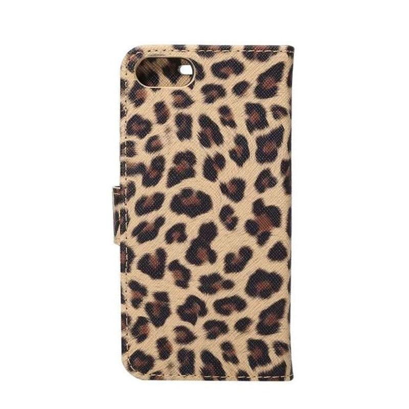 Leopard Print PU Leather Flip Cover Wallet Kickstand Feature with Card Slots Holder Magnetic Clasp Case For iPhone 14 13 12 11 Pro Max Mini 8 Plus 7 X XS XR SE Leather Leopard Flip Cover Luxury Wallet Phone Case