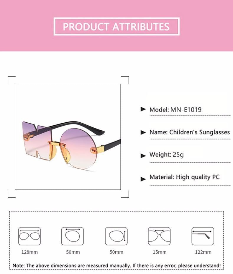Letter NO Party Rimless Irregular Design Sunglasses For Men/Women Fashionable NO Sunglasses for Kids Oversize & Irregular Design Frameless Polygon Glasses For Children