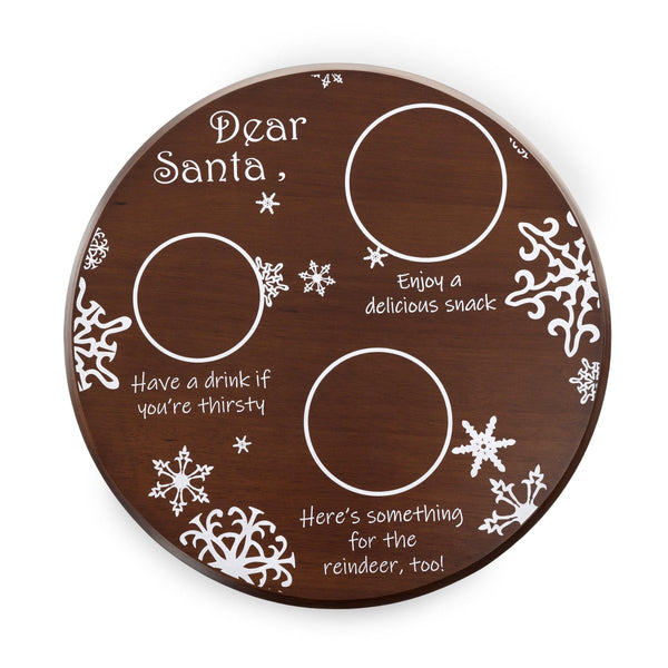 Dear Santa Milk & Cookies Serving Tray
