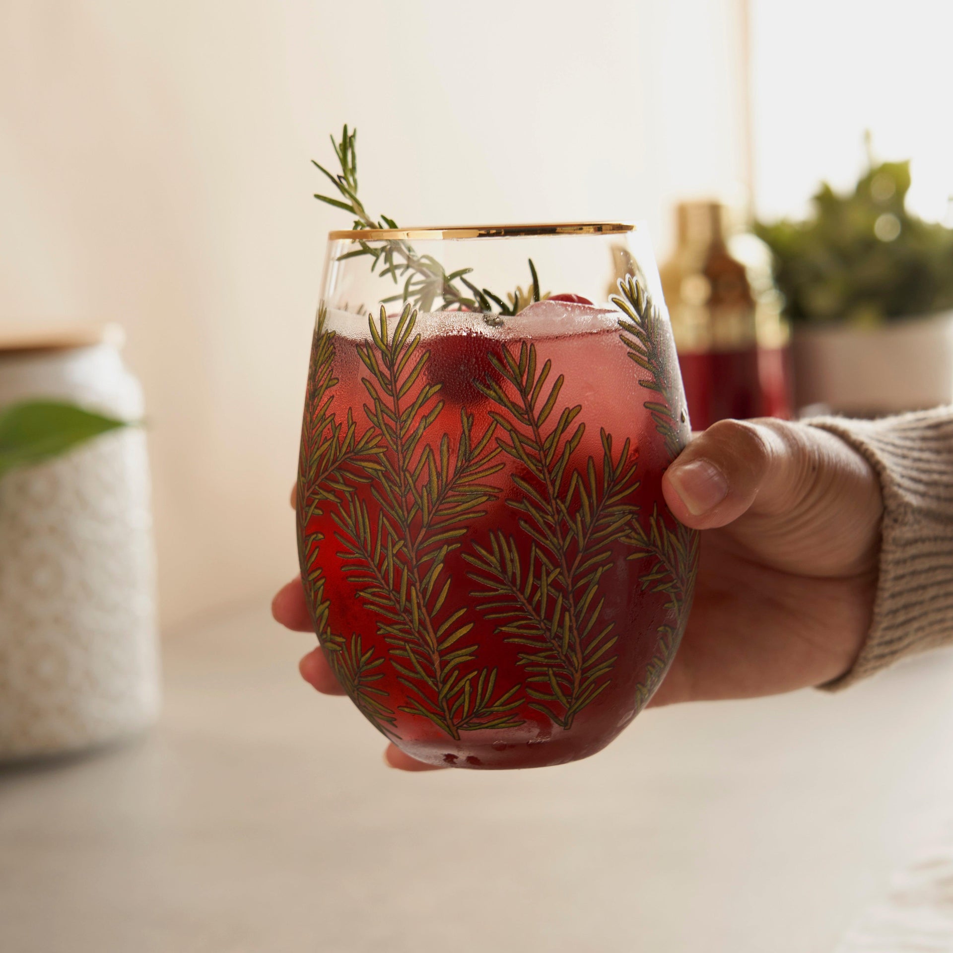 Woodland Stemless Wine Glass Set