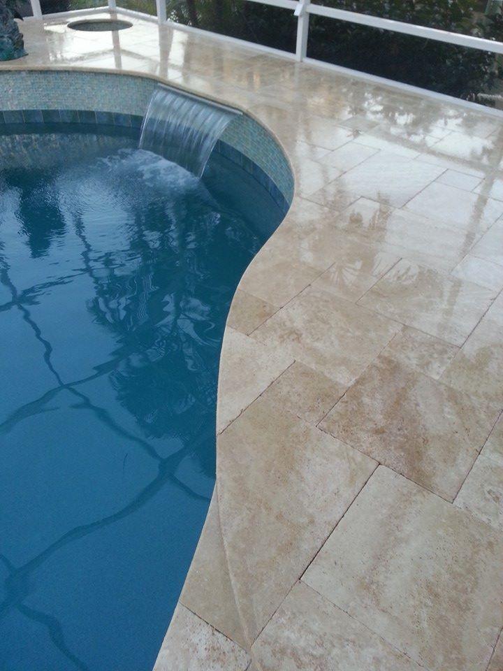 Travertine Light Antique Pattern Tumbled Pavers
