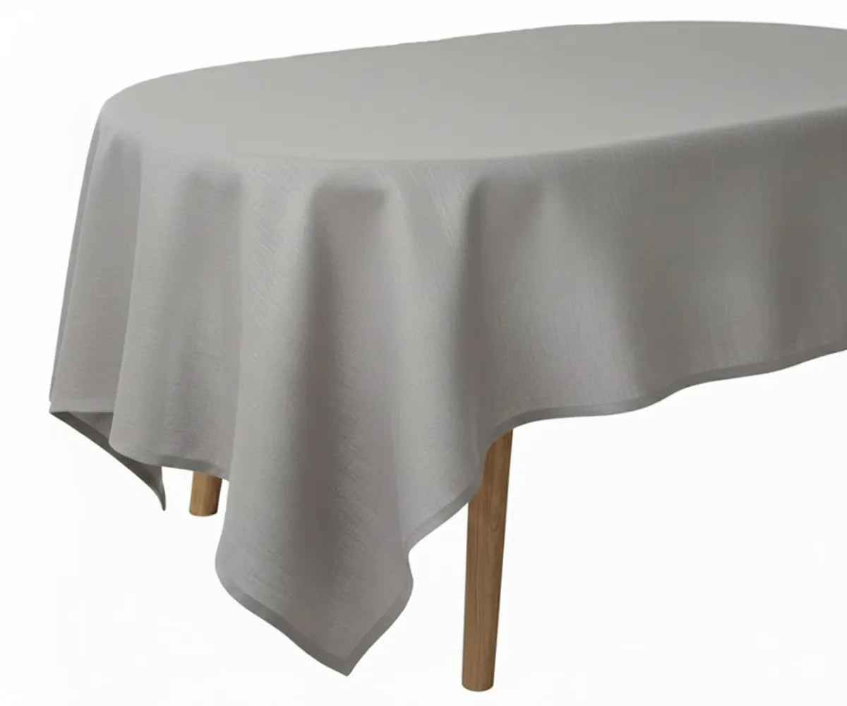 Oval Linen Tablecloth