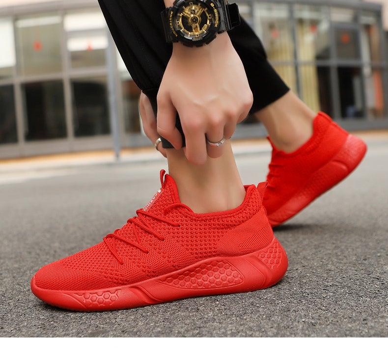 Light Mans Running Shoes Comfortable Breathable Men's Sneaker Casual Antiskid And Wear-Resistant Jogging Mens Sport Lace Up Low Top Jogging Man Athletic Sneakers