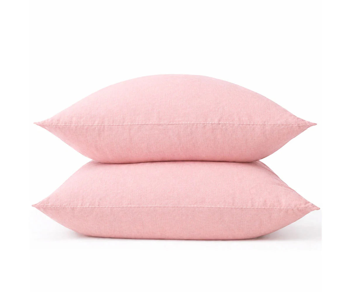 Stonewashed 100% Linen Pillowcases - Set of 2