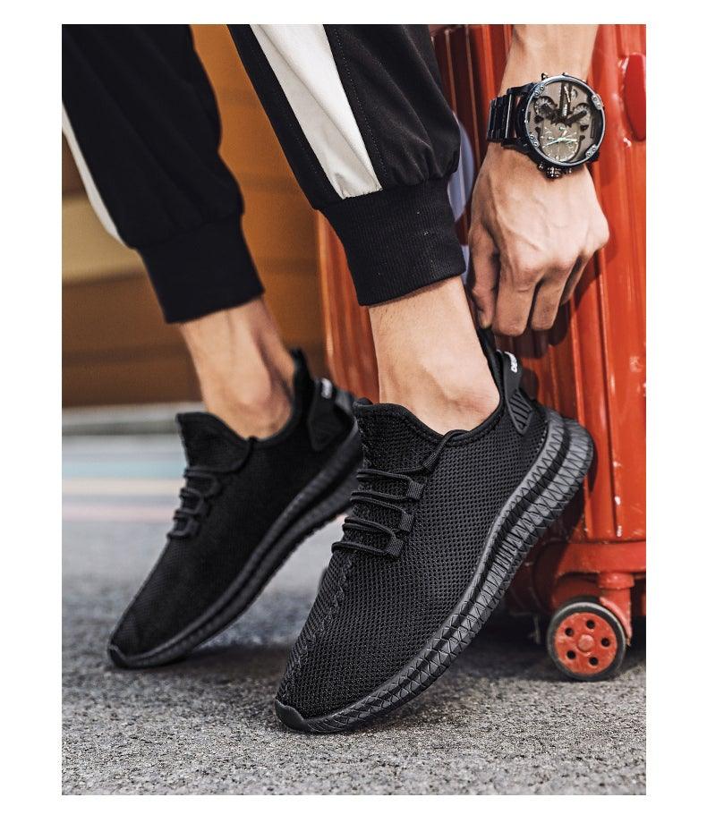 Light Running Comfortable Casual Men's Sneaker Breathable  Wear-Resistant Outdoor Walking Men Sport Non Slip Athletic Fashion Sneakers Mesh Workout Casual Sports Sneakers