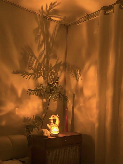 Light Theatre: Ambient Light With Stereo Speaker, Ripple Sunset Aurora Projector All-in-1