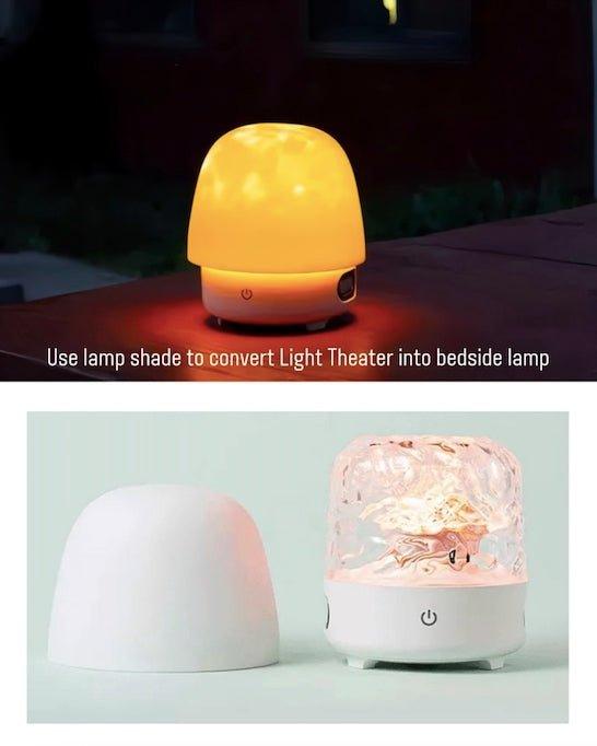Light Theatre: Ambient Light With Stereo Speaker, Ripple Sunset Aurora Projector All-in-1