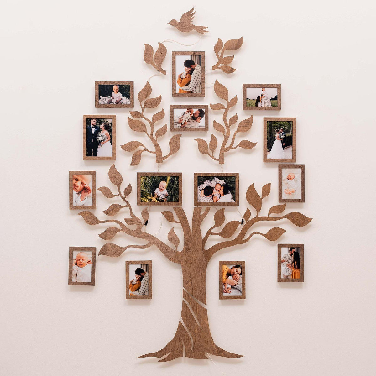 Wooden Led Family Tree - Nova