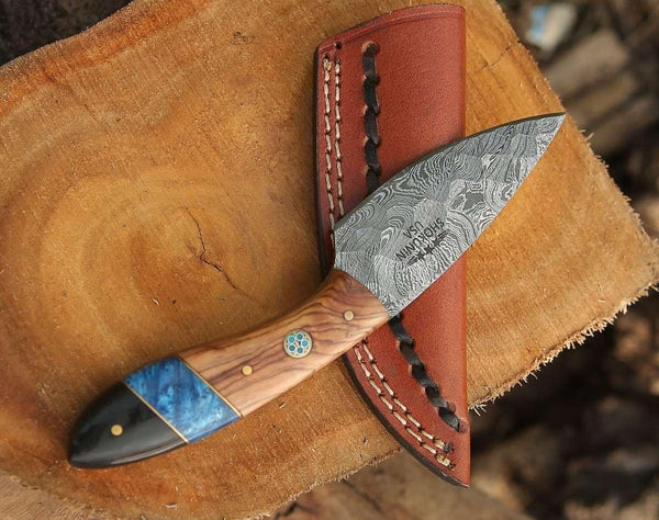 Lightning Everyday Carry Knife with Olive & Resin Handle - Gifts for You 'n Me