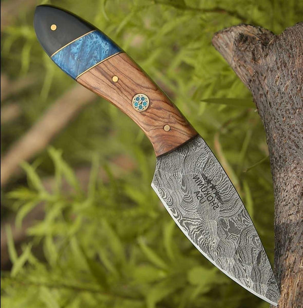 Lightning Everyday Carry Knife with Olive & Resin Handle - Gifts for You 'n Me