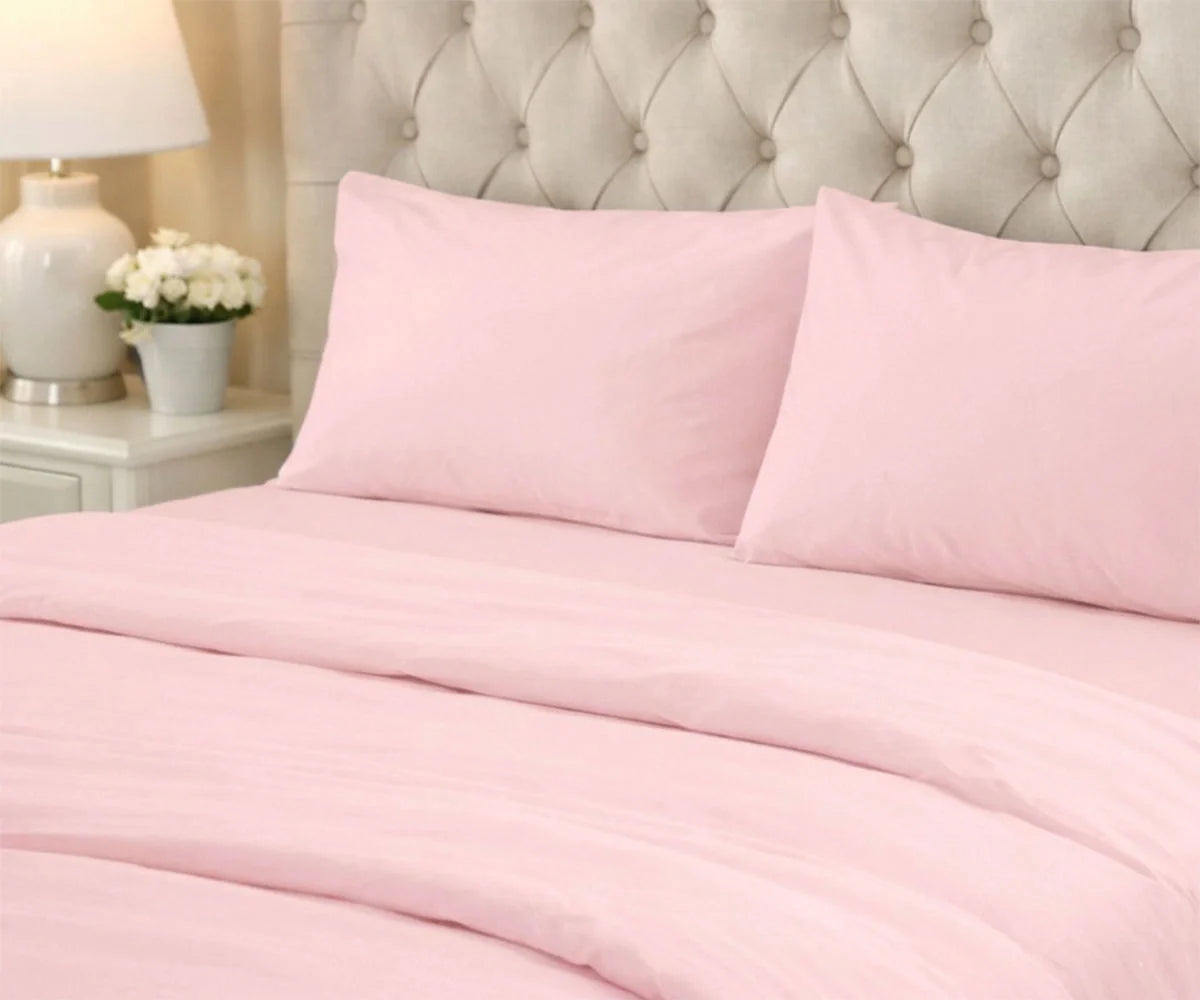 100% Cotton Sateen Pillowcases - Set of 2