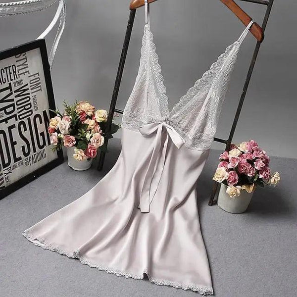 Lightweight Pink Women Sleepwear Classic Design Silk Bathrobe Lace Trim Bridesmaid Bride Party Robes