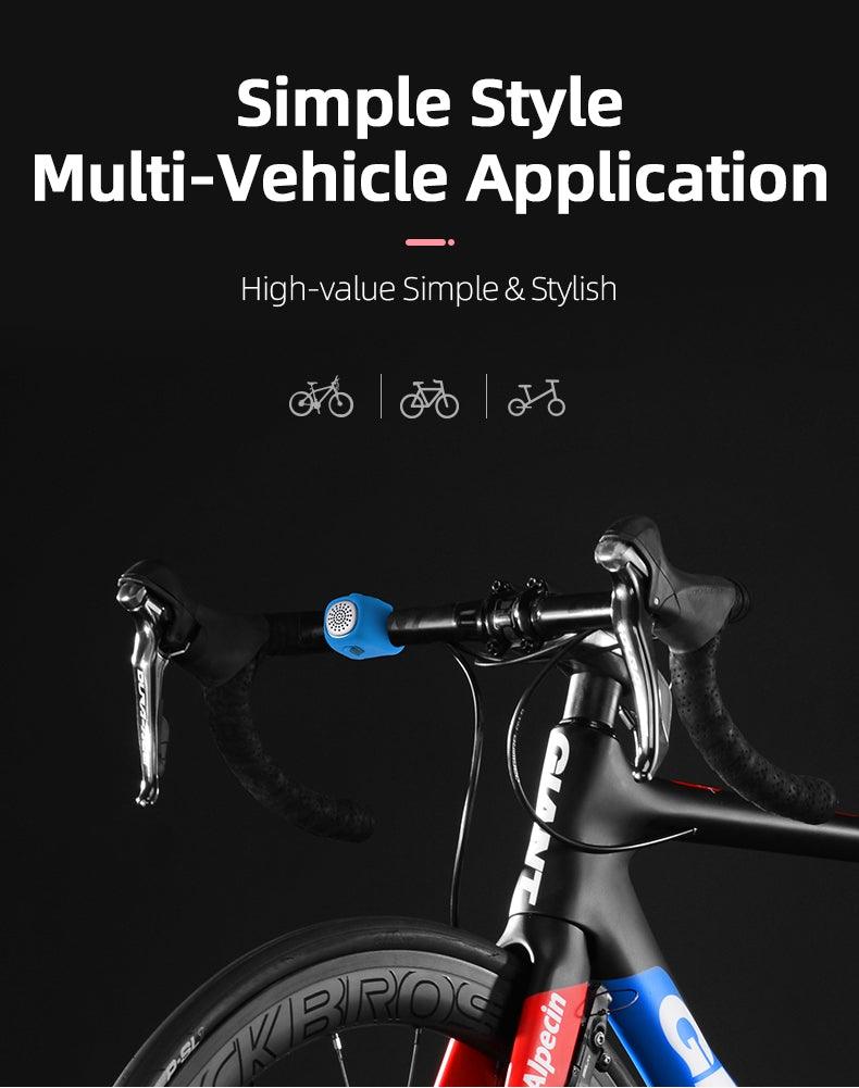 Lightweight Portable Bicycle Bell Electric Horn Mountain Bike Bell Accessories 90dB Cycling Handlebar Silica Gel Shell Electric Cycling Bells Water Resistant Cycling Bells Horn Loud Bicycle Horns Bicycle Accessories