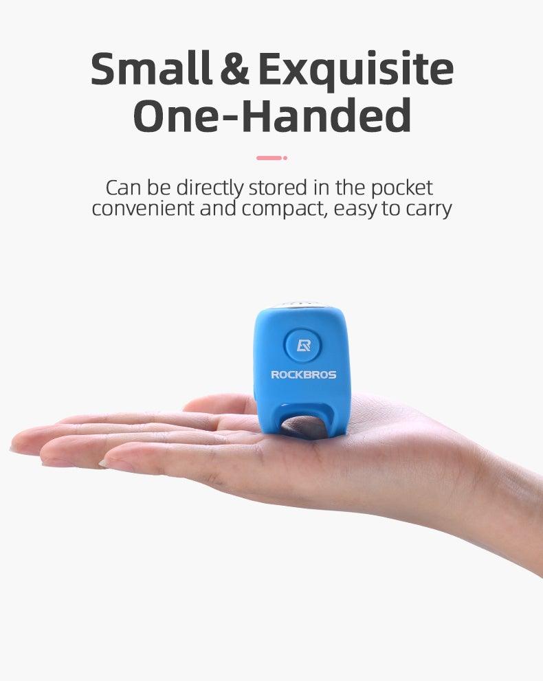 Lightweight Portable Bicycle Bell Electric Horn Mountain Bike Bell Accessories 90dB Cycling Handlebar Silica Gel Shell Electric Cycling Bells Water Resistant Cycling Bells Horn Loud Bicycle Horns Bicycle Accessories