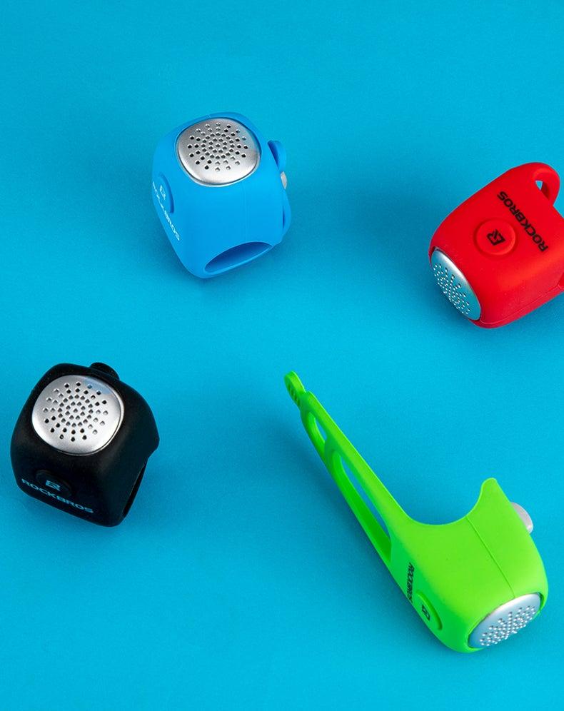 Lightweight Portable Bicycle Bell Electric Horn Mountain Bike Bell Accessories 90dB Cycling Handlebar Silica Gel Shell Electric Cycling Bells Water Resistant Cycling Bells Horn Loud Bicycle Horns Bicycle Accessories