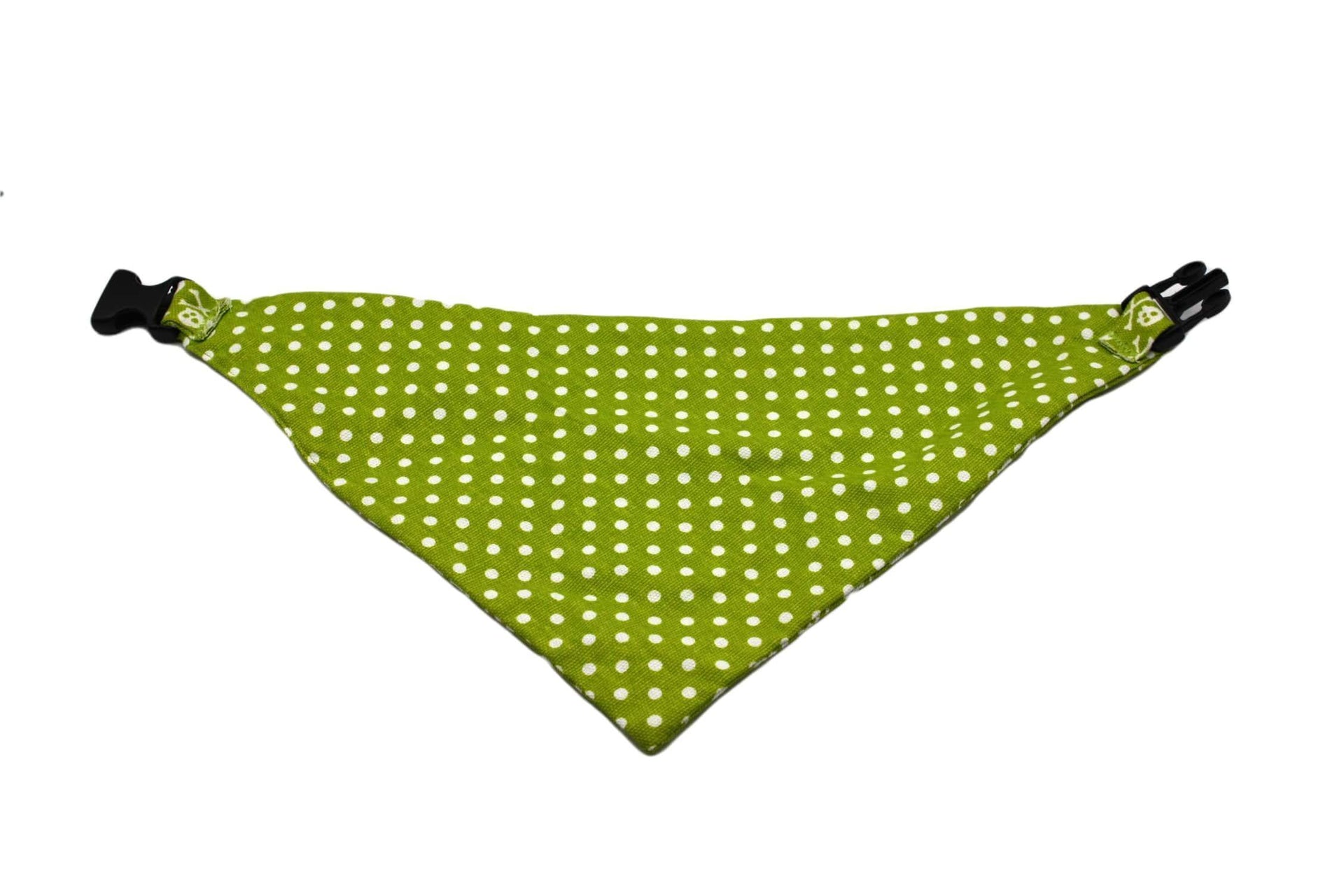 Lime Green Skull Reversible Dog Bandana - Gifts for You 'n Me